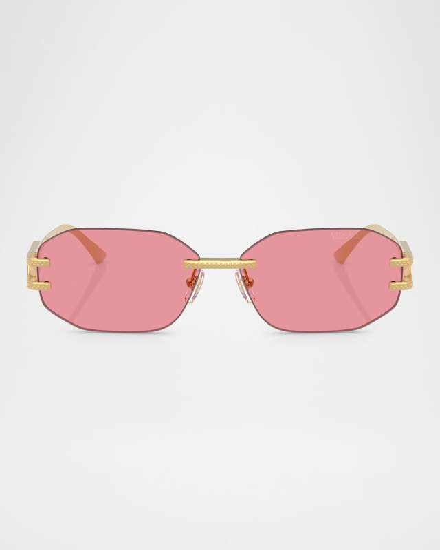 VE2274 Oval Metal Sunglasses
